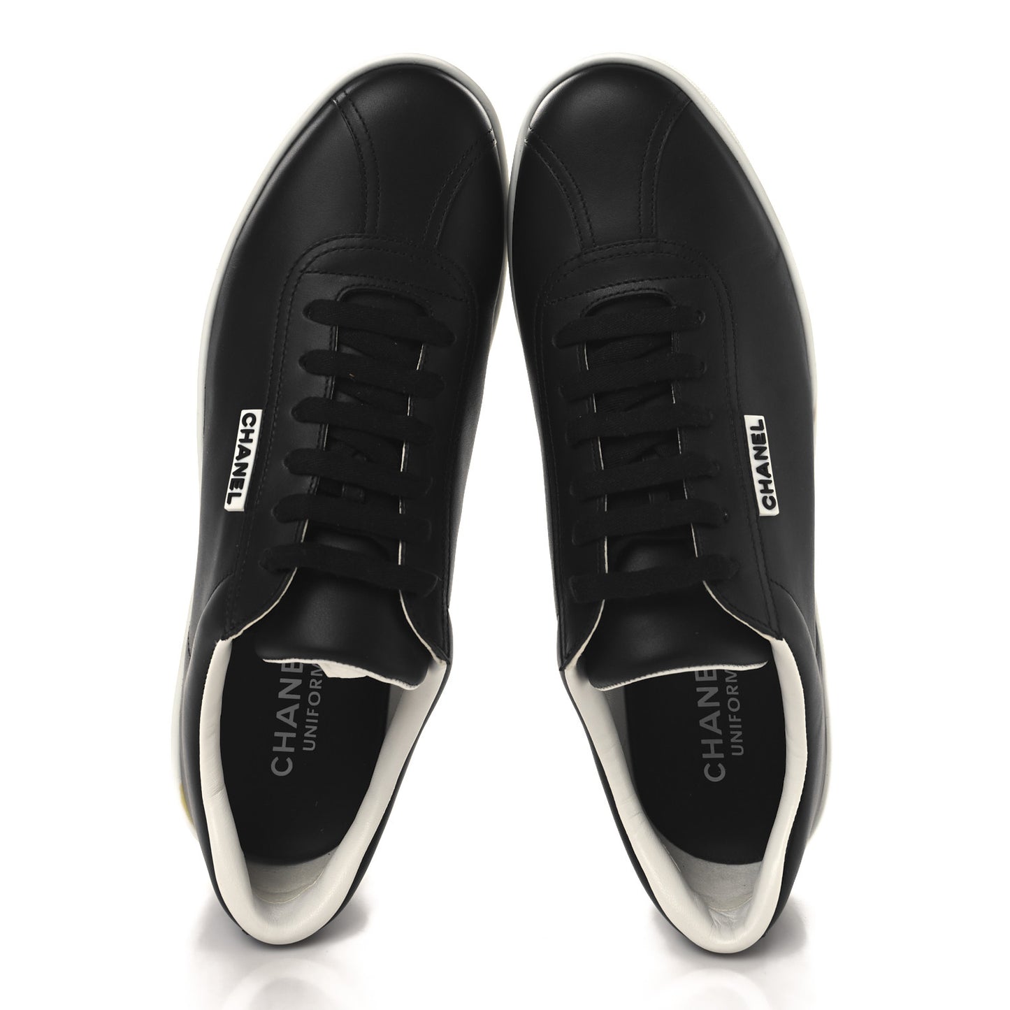 Calfskin CC Mens Sneakers 44 Black