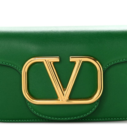 Valentino Garavani Calfskin Vlogo Small Loco Shoulder Bag Gea Green 8 of 11