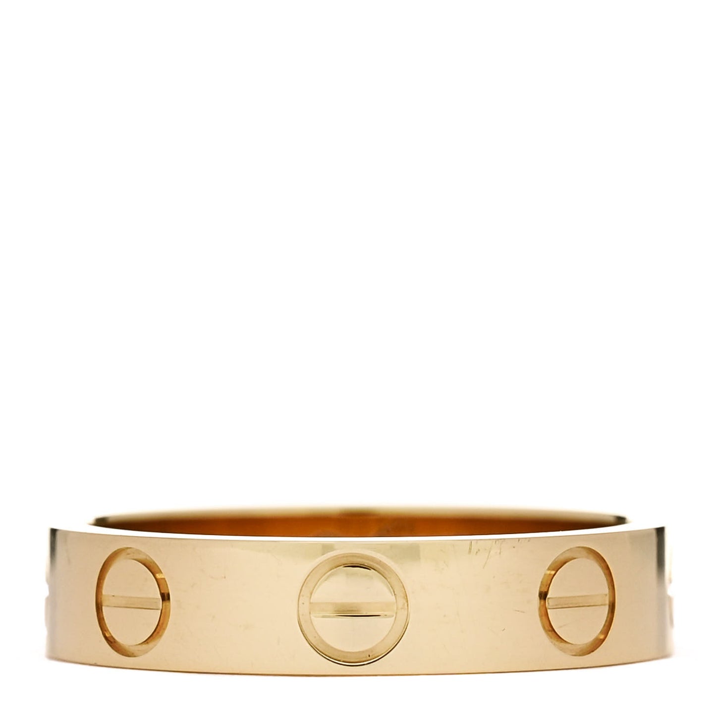 18K Yellow Gold 3.5mm LOVE Wedding Band Ring 46 3.75