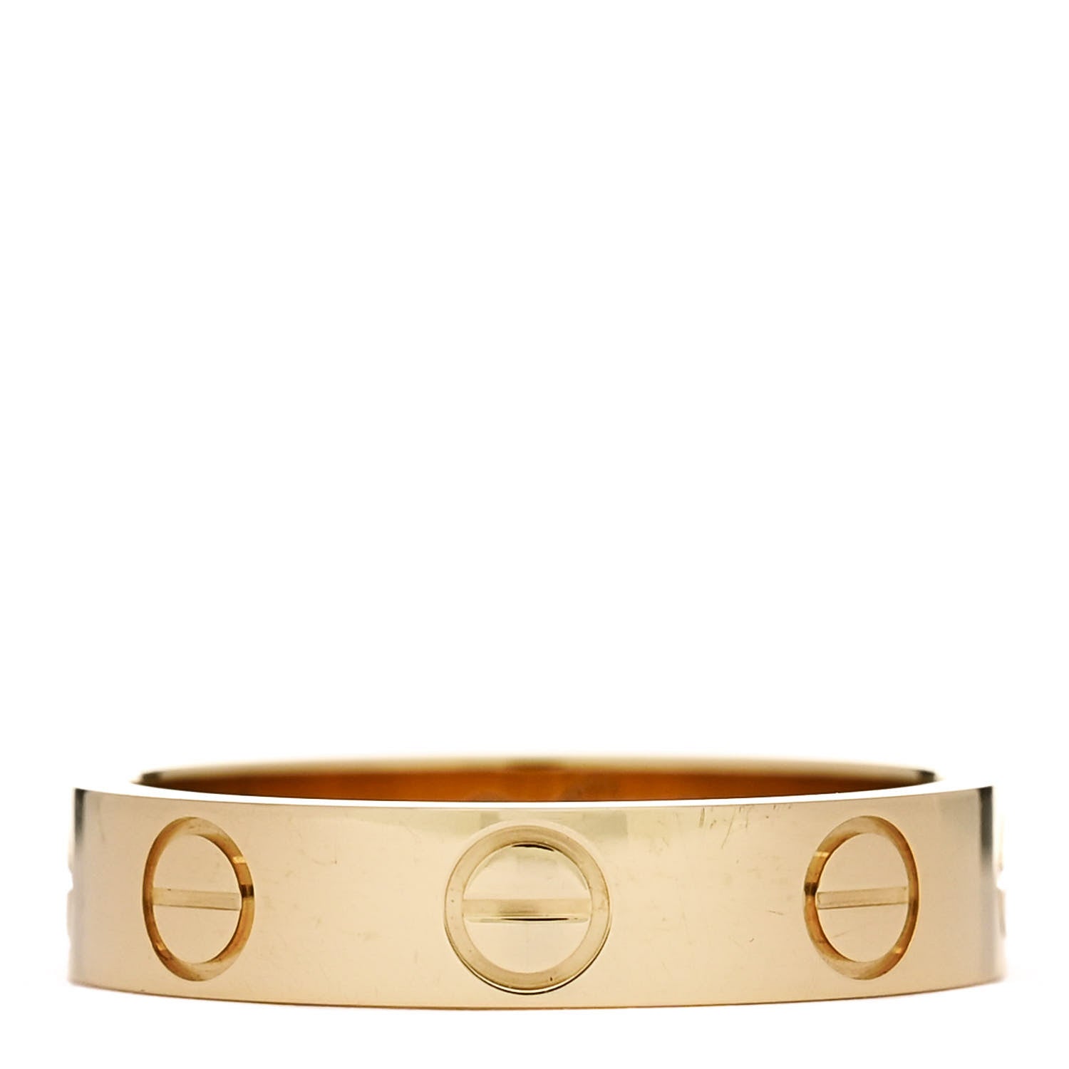 Cartier 18K Yellow Gold 3.5mm LOVE Wedding Band Ring 46 3.75 1 of 4