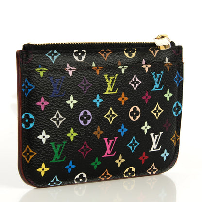 Louis Vuitton Monogram Multicolor Key Pouch Black Grenade 3 of 7