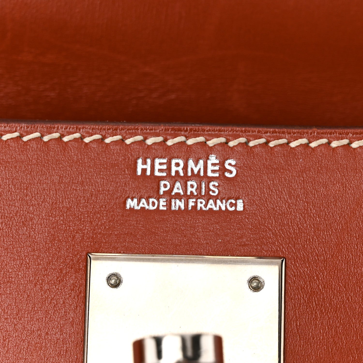 Hermes Box Kelly Sellier 32 Brique 6 of 13