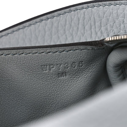 Hermes Taurillon Clemence Mini Lindy 20 Bleu Pale 7 of 10