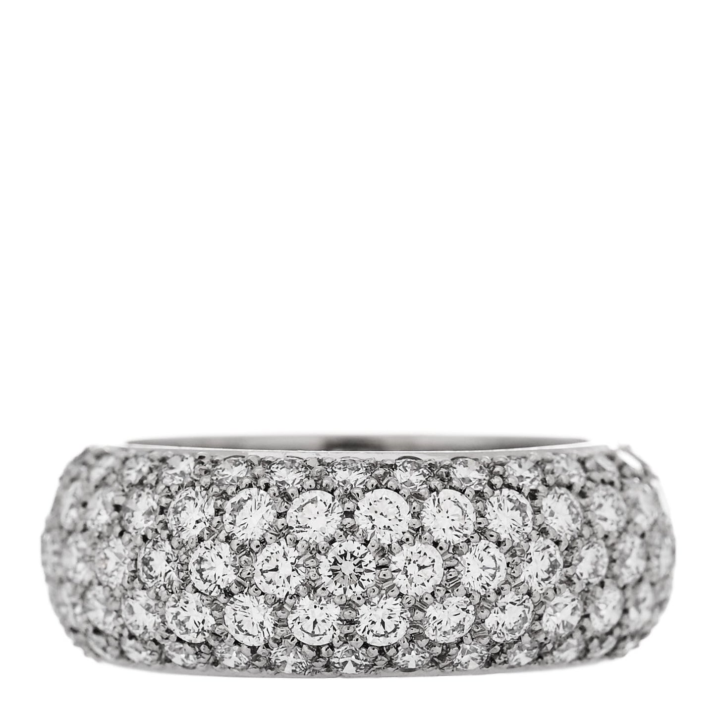 Platinum Diamond Wide Soleste Band Ring 53 6.5