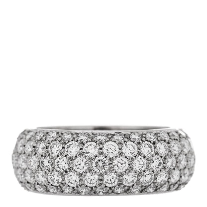Tiffany Platinum Diamond Wide Soleste Band Ring 53 6.5 3 of 5