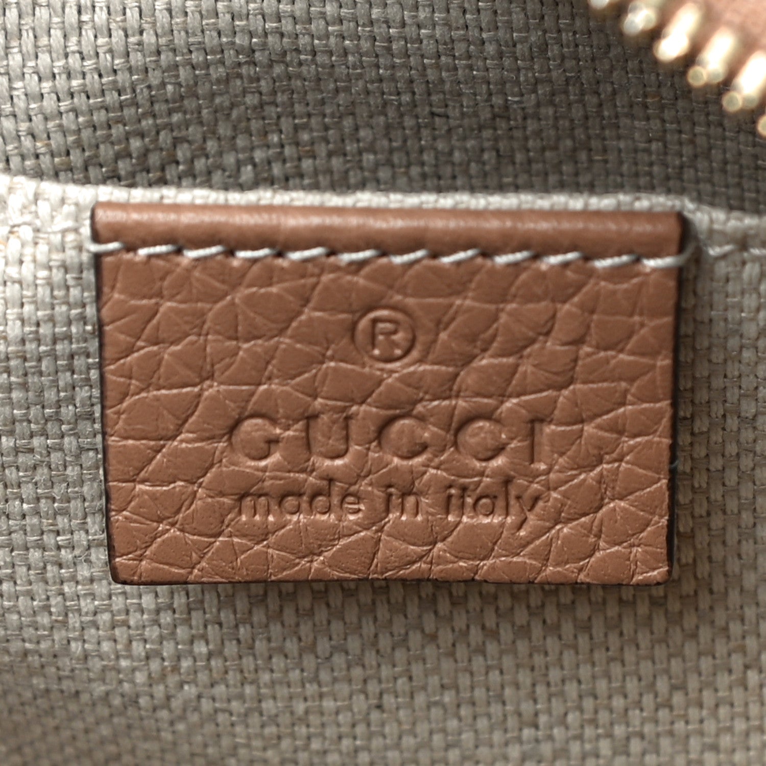 Gucci Pebbled Calfskin Small Soho Disco Bag Camelia 6 of 11