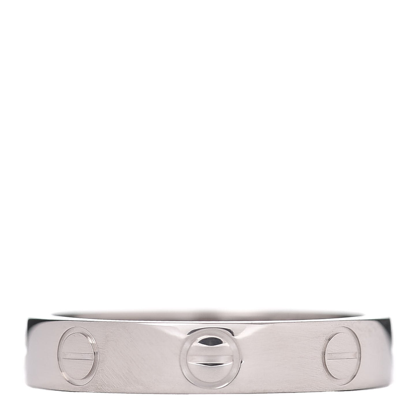 18K White Gold 3.5mm LOVE Wedding Band Ring 50 5.25