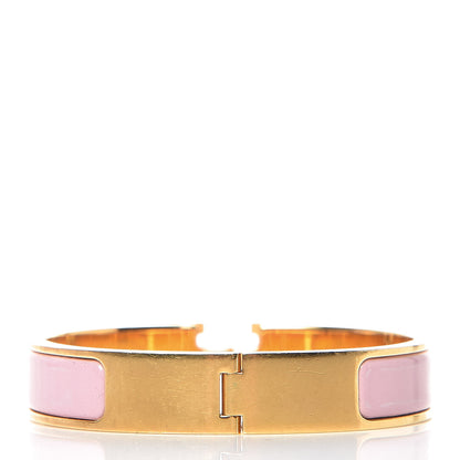 Hermes Enamel Narrow Clic Clac H Bracelet PM Rose Nacarat 3 of 6