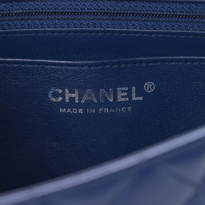Chanel Lambskin Quilted Mini Rectangular Flap Dark Blue 6 of 11