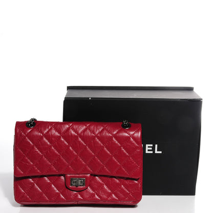 Chanel Aged Calfskin 2.55 Reissue 226 Flap Red 5 of 9