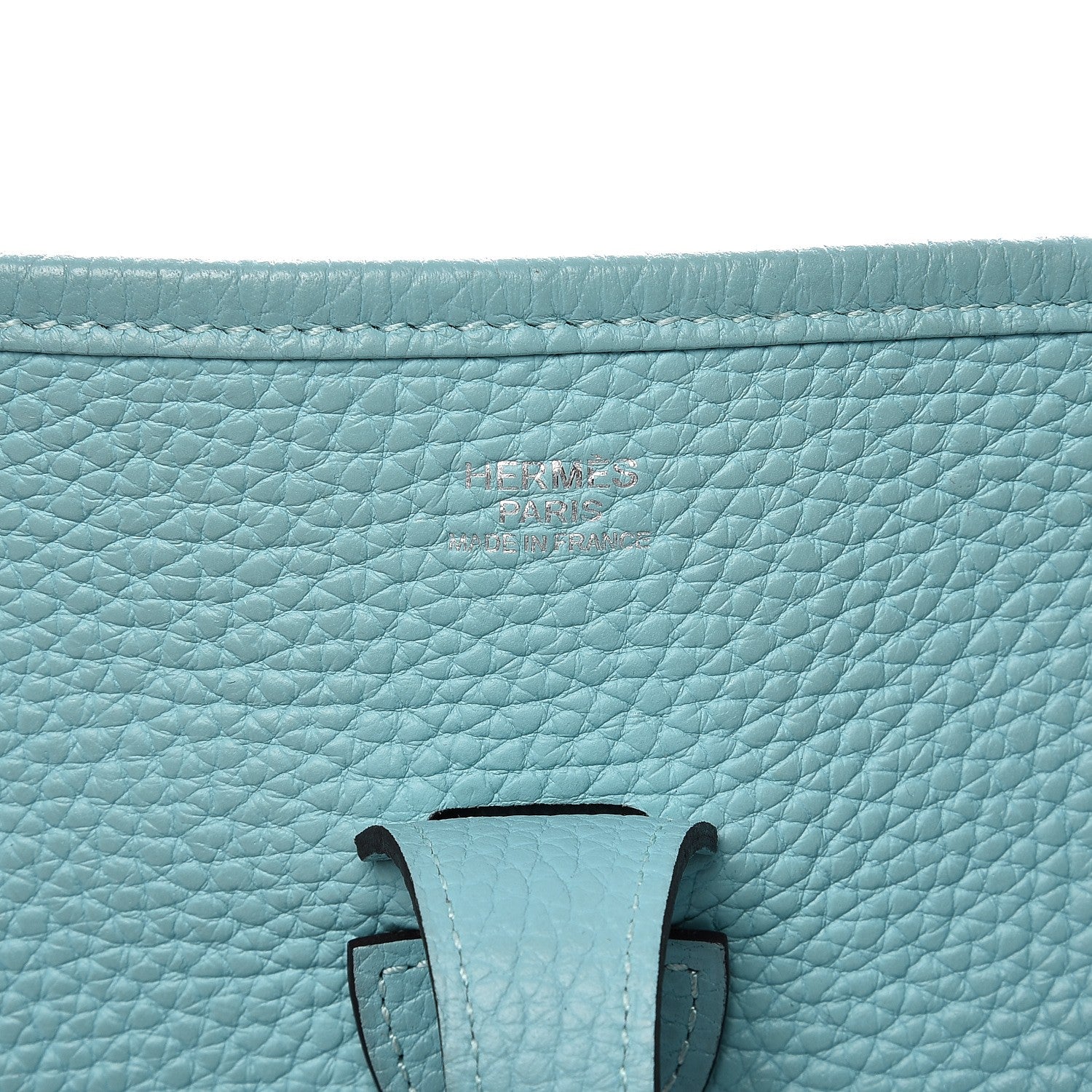 Hermes Taurillon Clemence Evelyne III PM Bleu Atoll 6 of 19