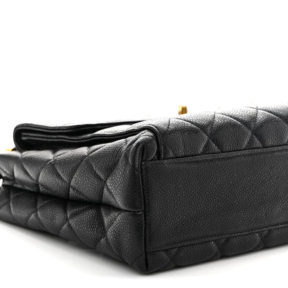 Chanel Caviar Quilted Flap Shoulder Bag Black 10 of 11