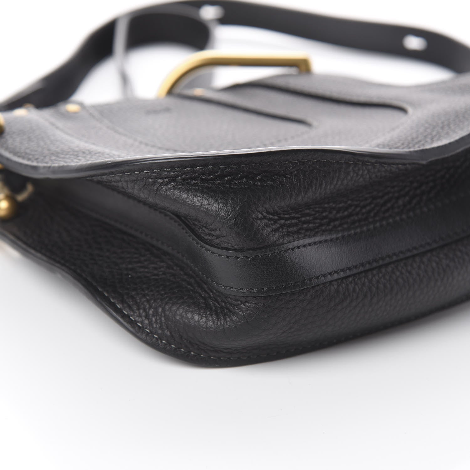 Chloe Grained Calfskin Nano Hayley Hobo Black 5 of 7