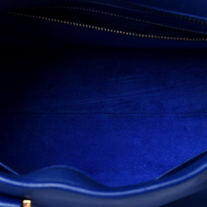 Saint Laurent Smooth Calfskin Small Monogram Cabas Blue Majorelle 6 of 30
