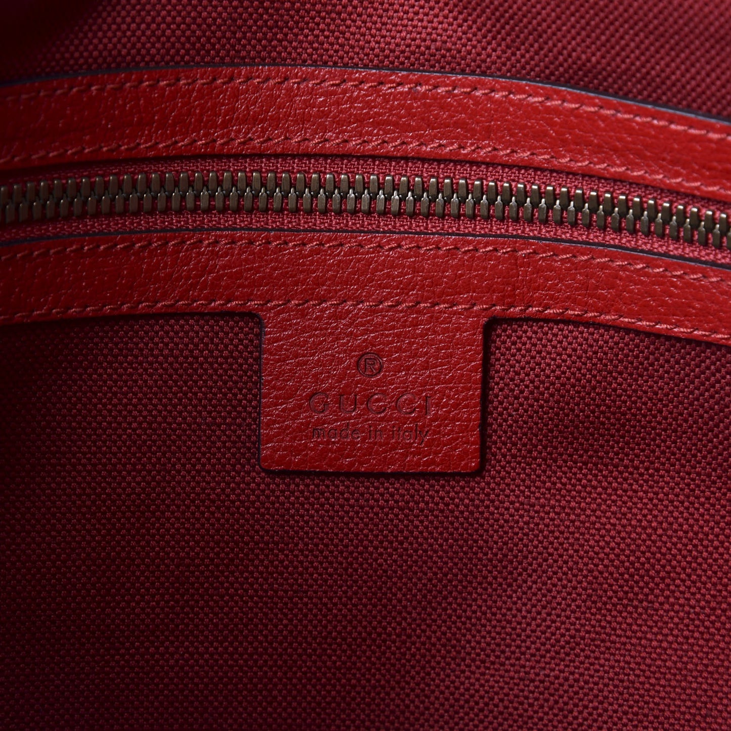 Canvas Calfskin Sylvie Stripe Logo Mens Tote Red White Blue