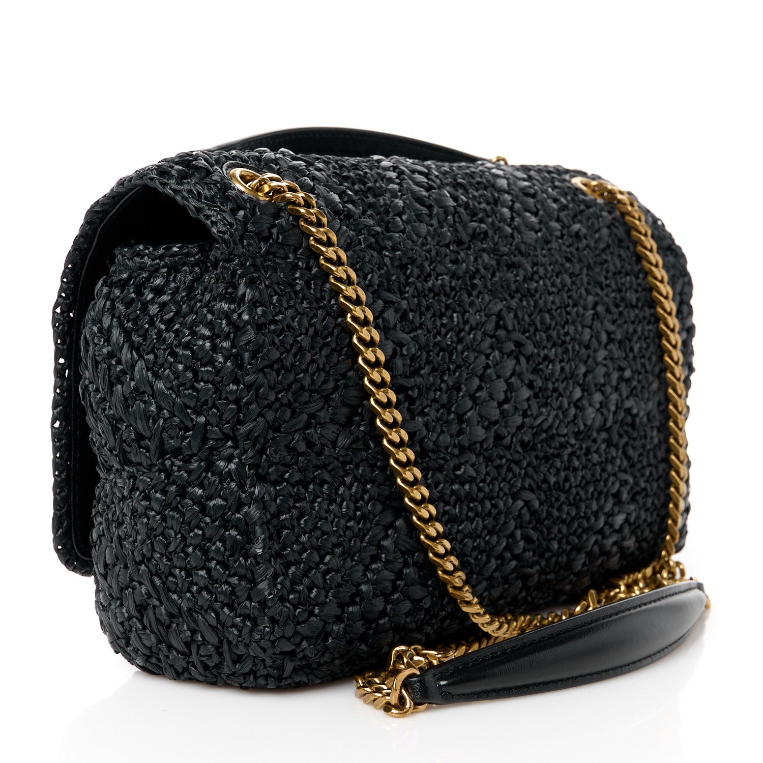 Saint Laurent Raffia Monogram Medium Jamie Black 3 of 11