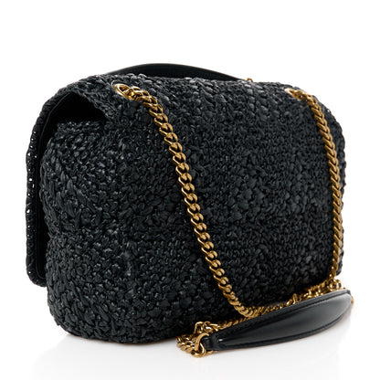 Saint Laurent Raffia Monogram Medium Jamie Black 3 of 11