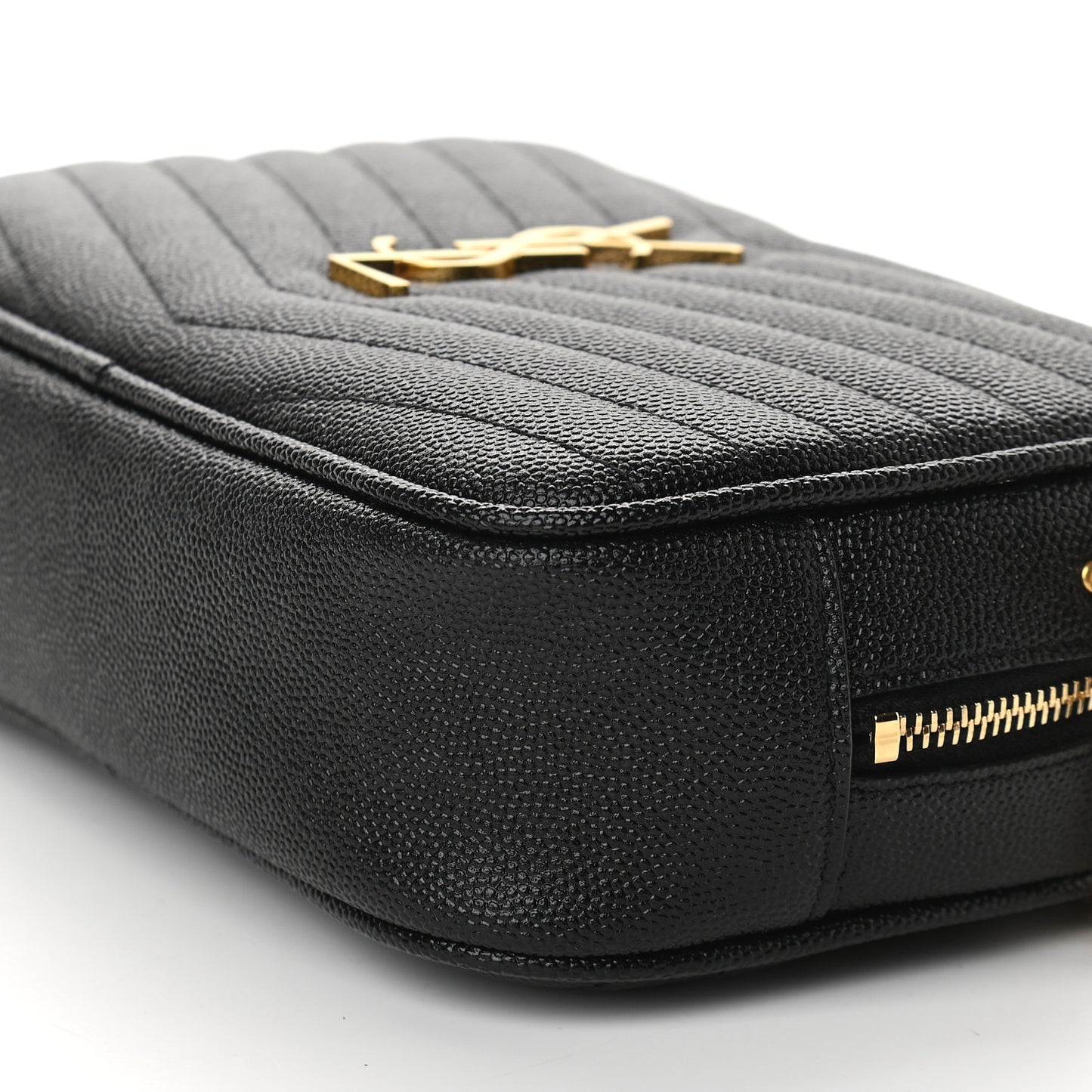Grain De Poudre Matelasse Monogram Mini Lou Camera Bag Black