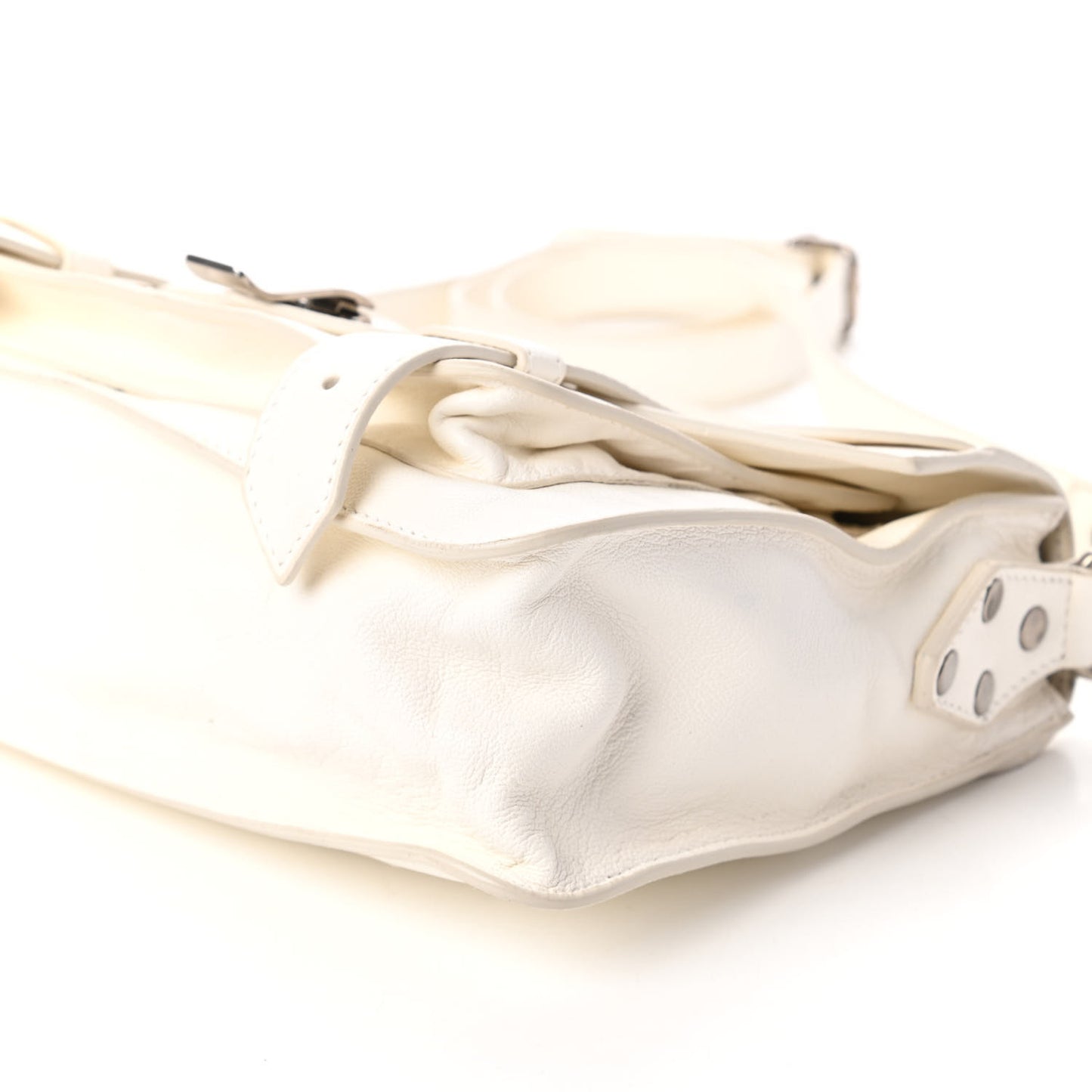 Lambskin Tiny PS1 Satchel White