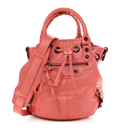 Balenciaga Agneau Classic Hardware Mini Pompon Rose Azalee 1 of 11