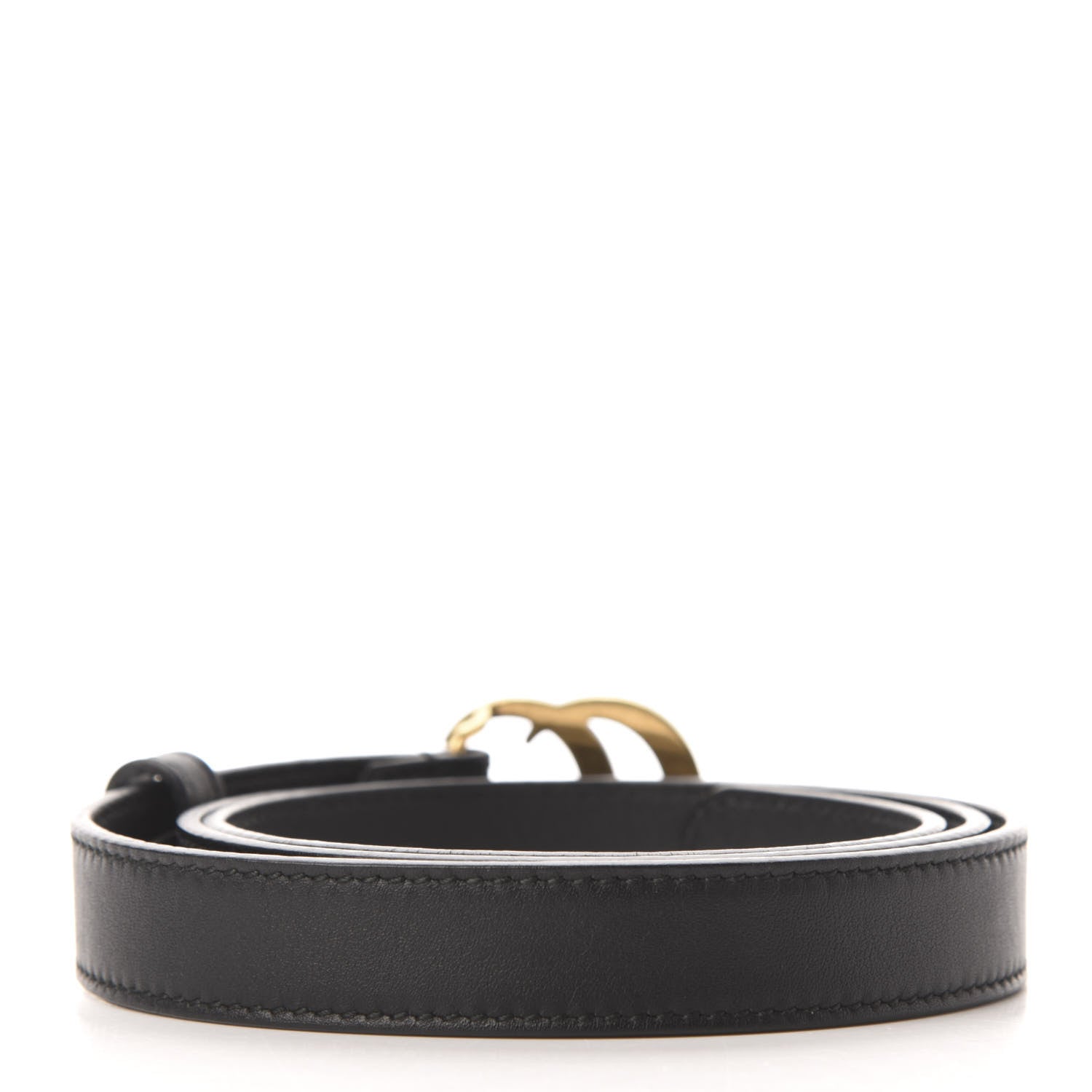 Gucci Calfskin Double G 20mm Belt 80 32 Black 2 of 5
