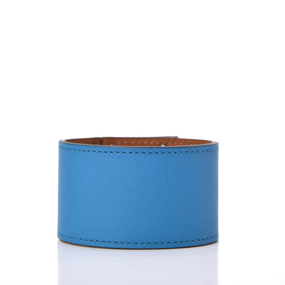 Hermes Swift Kelly Dog Bracelet T2 Bleu Zanzibar 3 of 6
