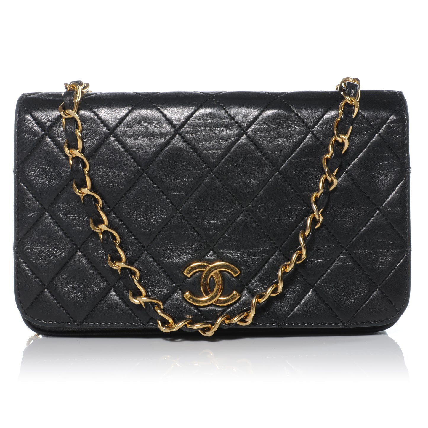 Lambskin Small Flap Black