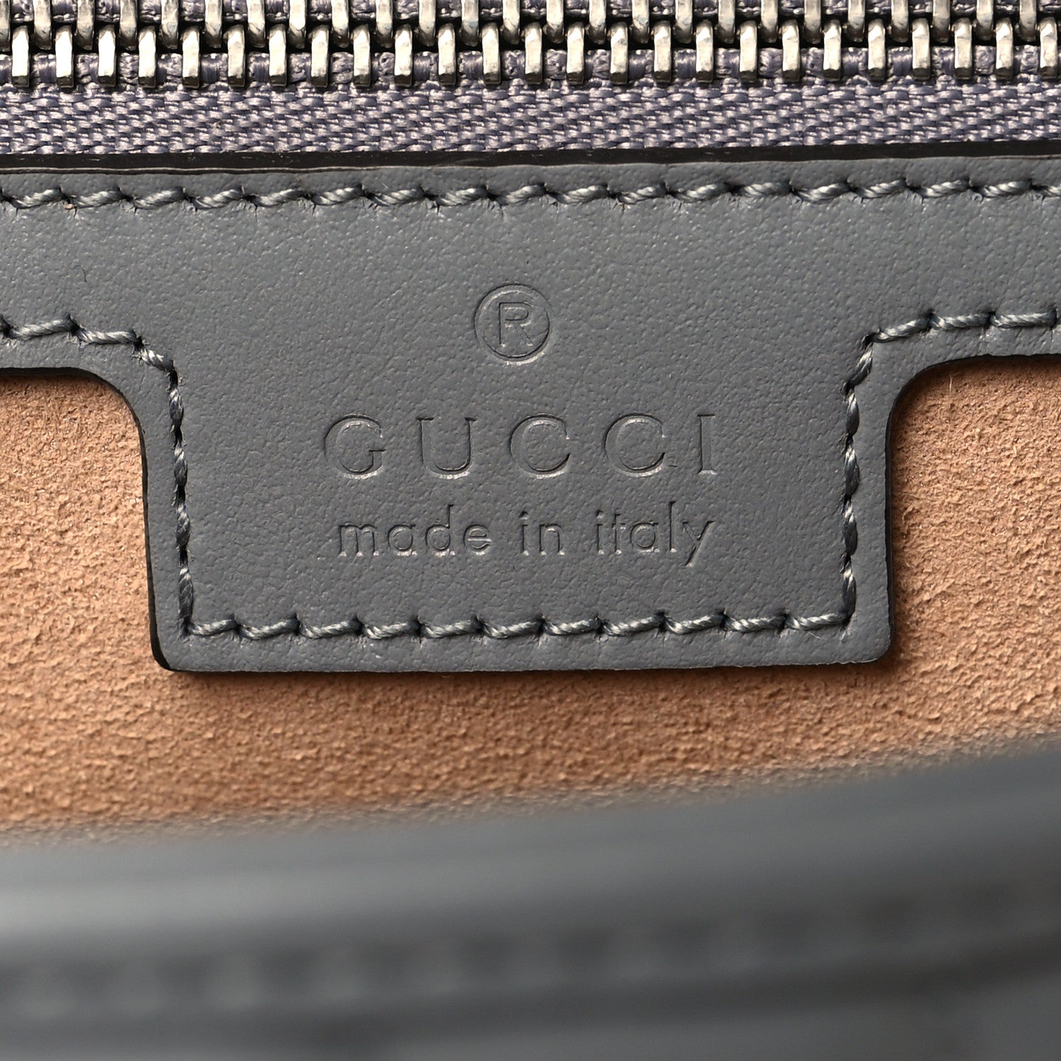 Gucci Calfskin Matelasse Aria Small GG Marmont Shoulder Bag Deep Grey 6 of 10