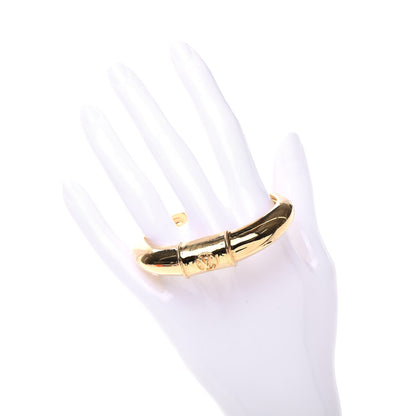 Louis Vuitton Brass Bangle Bracelet S Gold 2 of 5