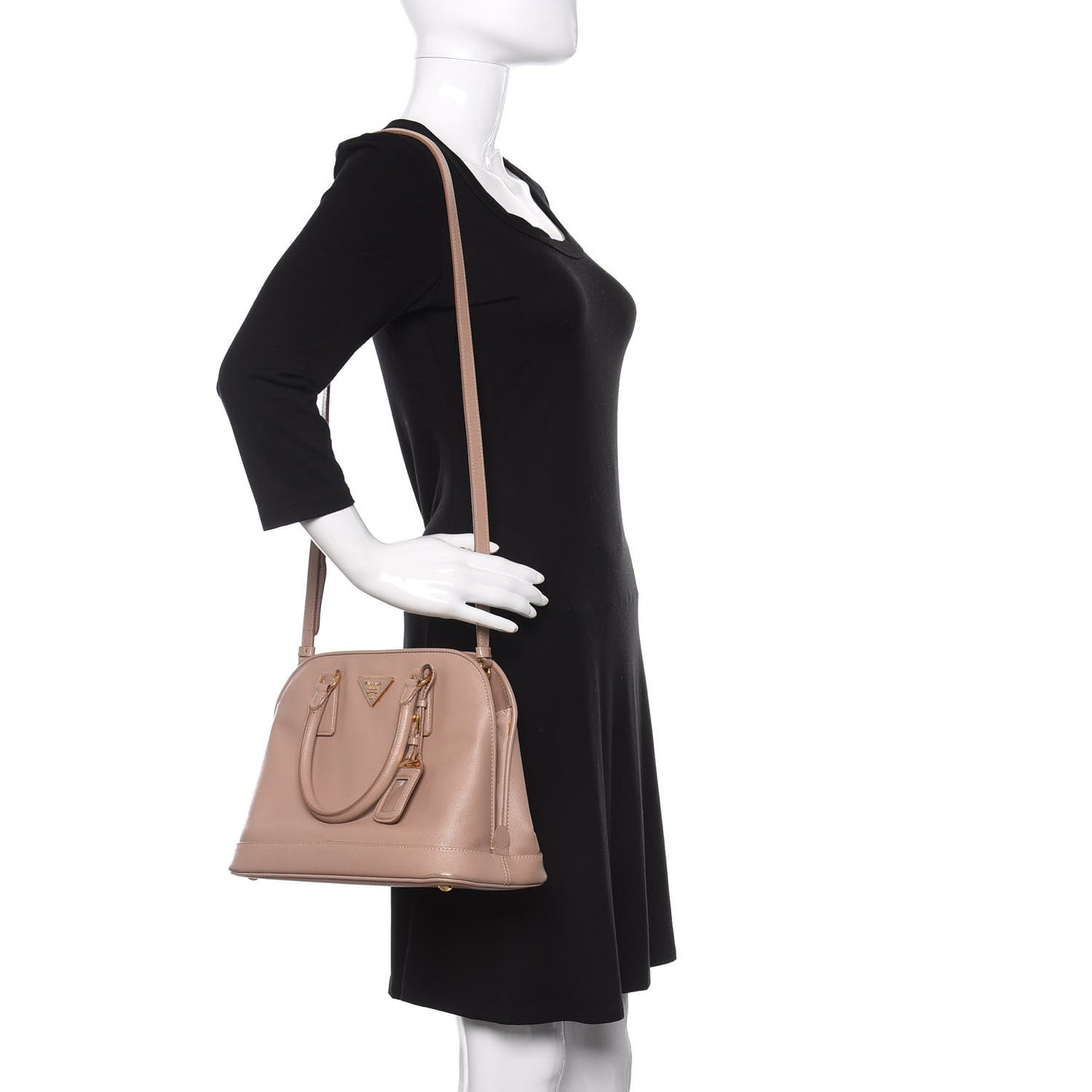 Saffiano Lux Open Promenade Tote Cammeo