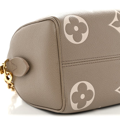 Louis Vuitton Empreinte Monogram Giant Speedy Bandouliere 20 Creme Beige 8 of 10