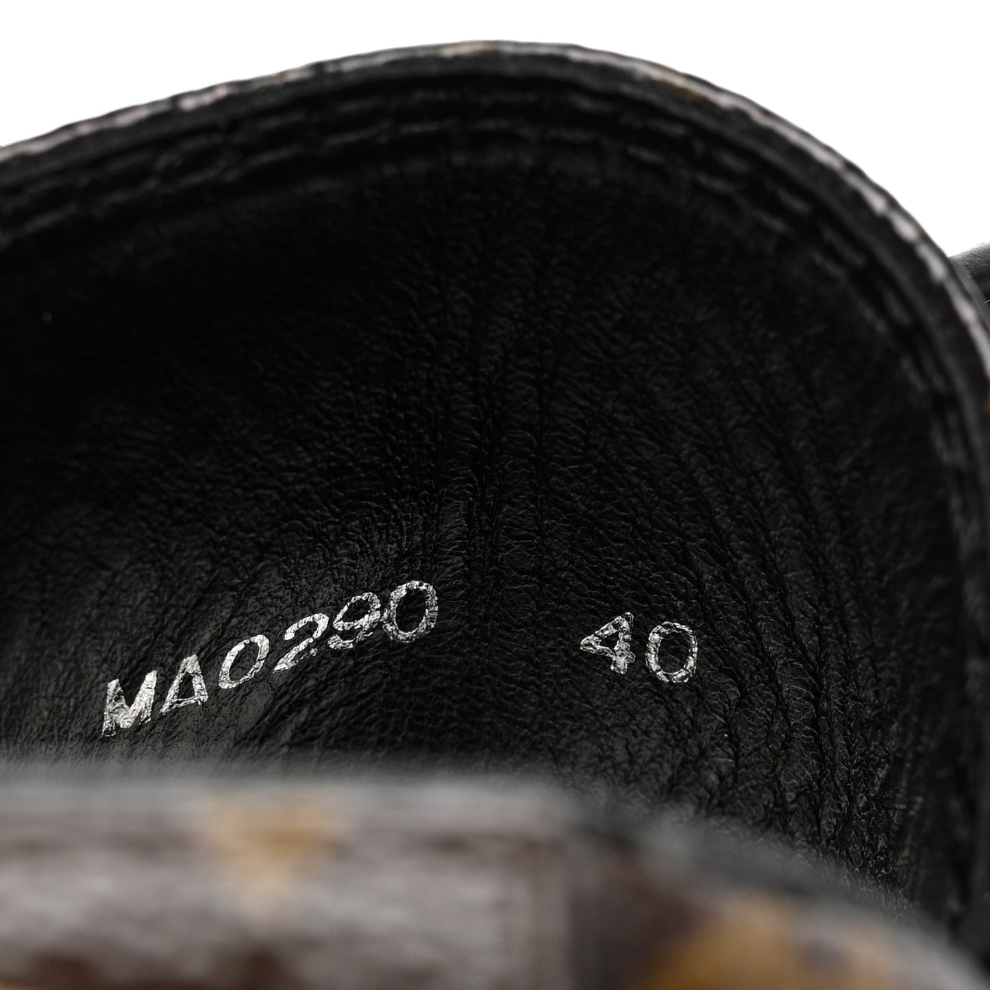 Suede Calfskin Monogram Laureate Platform Desert Boots 40 Black