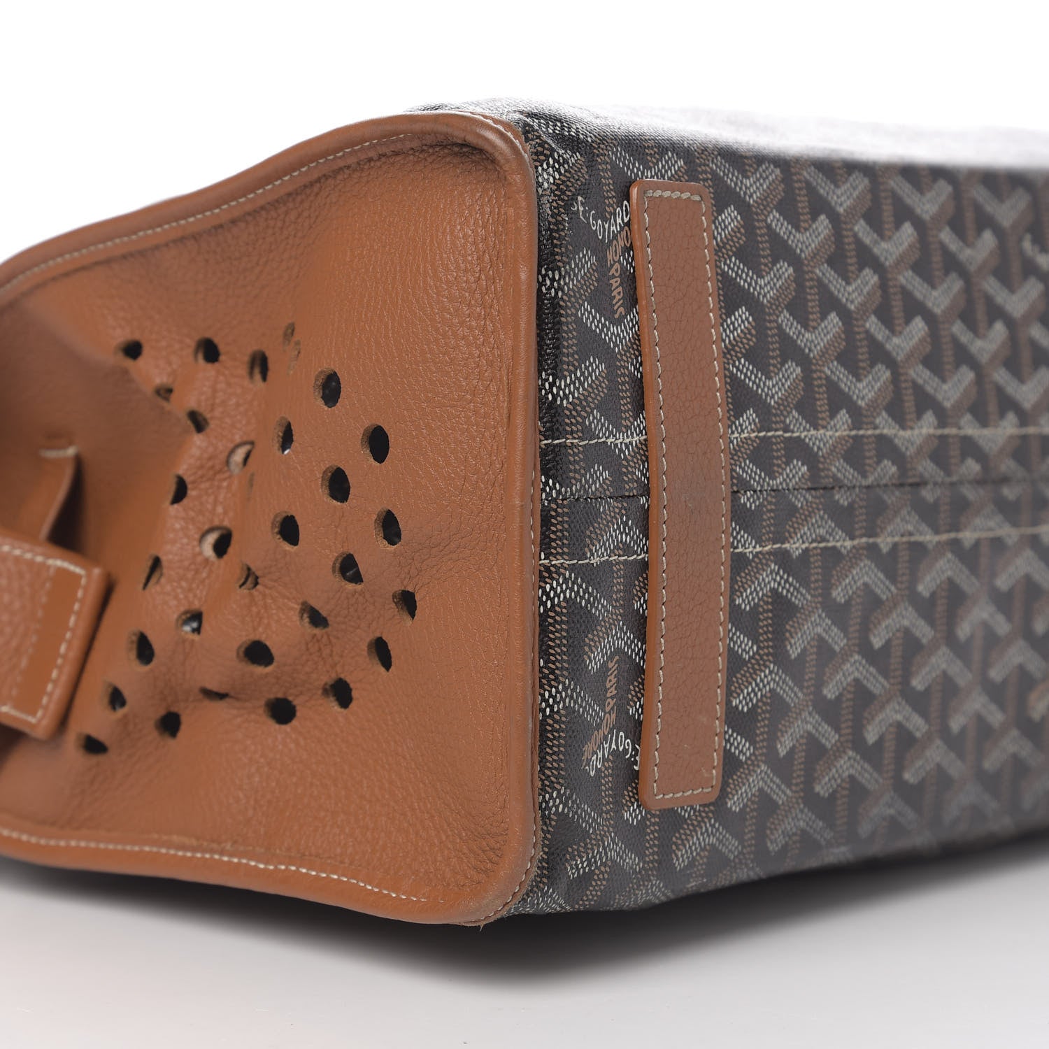Goyard Goyardine Sac Hardy Pet Carrier PM Black Gold 7 of 9