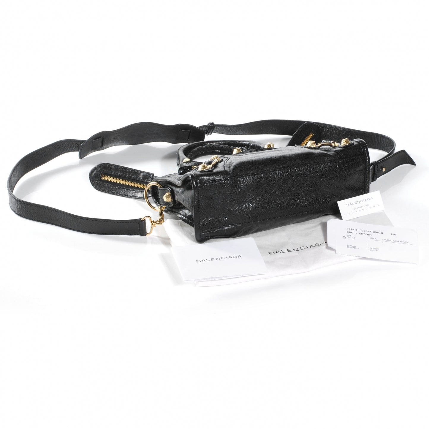 Agneau Giant 12 Gold Hardware Mini City Black