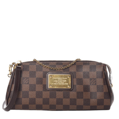Louis Vuitton Damier Ebene Eva Clutch 1 of 10