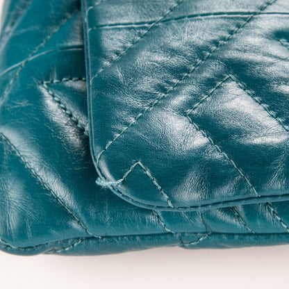 Lanvin Lambskin Quilted Happy Long Crossbody Blue 7 of 7