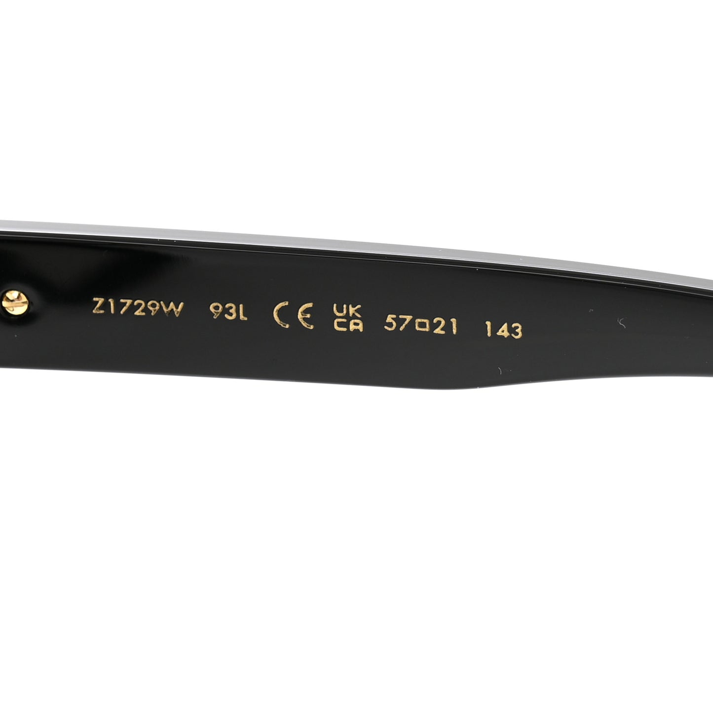 Acetate My Monogram Cat Eye Sunglasses Z1729W Black