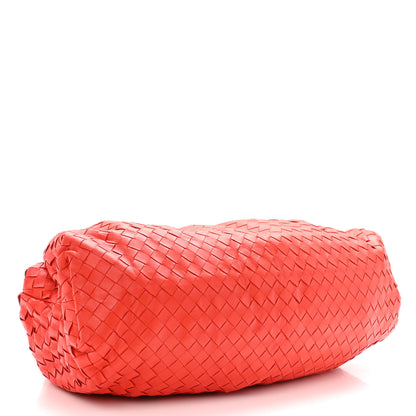 Bottega Veneta Nappa Maxi Intrecciato The Pouch Oversized Clutch Bright Red 4 of 9