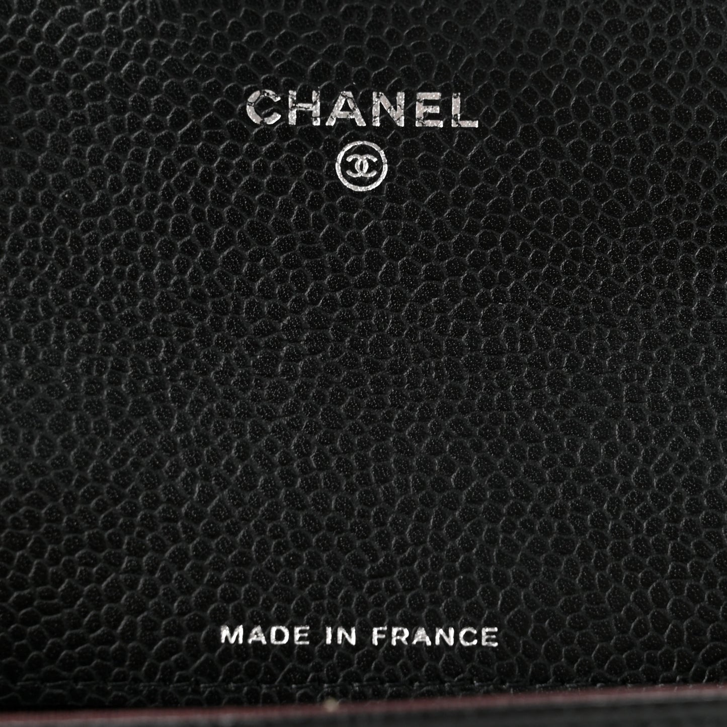 Caviar Quilted Flap Card Holder Wallet Black