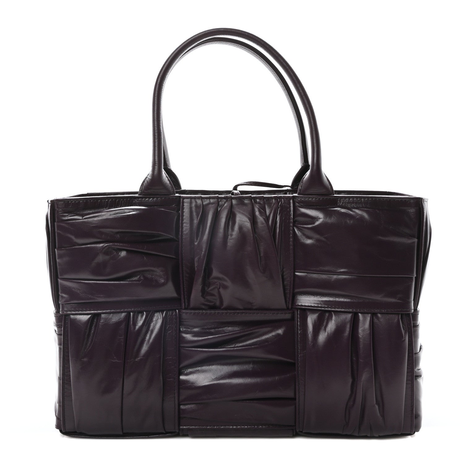 Bottega Veneta Foulard Intrecciato Pleated Medium Arco Tote Dark Mystic 1 of 9