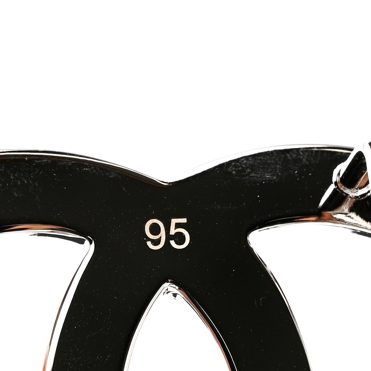 Calfskin CC Reversible Belt 95 Black White
