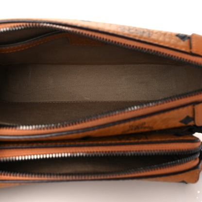 MCM Visetos Small Klassik Multifunction Crossbody Cognac 4 of 9