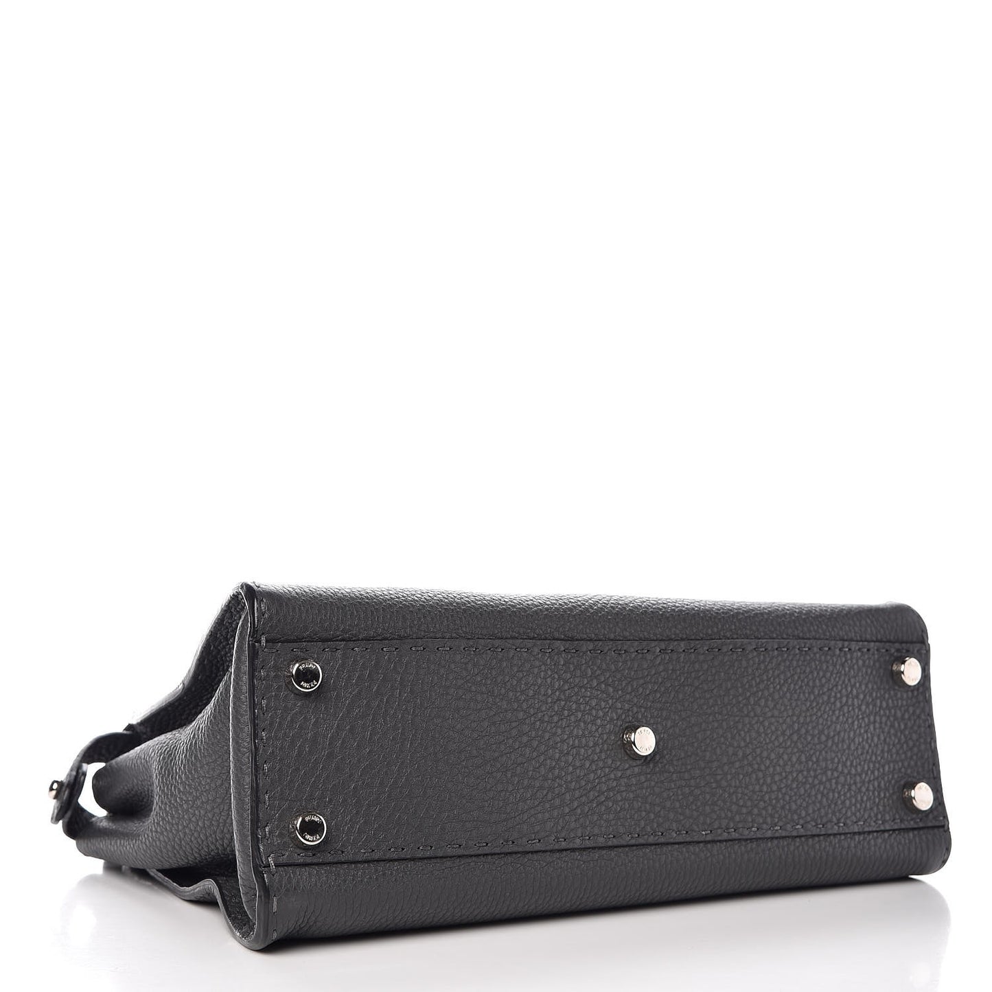 Cuoio Romano Selleria Bi-Color Medium Peekaboo Iconic Satchel Asfalto Latte