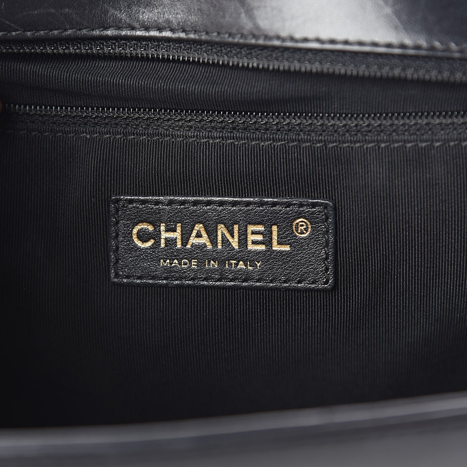 Chanel Glazed Calfskin Large Boy Flap Black 6 of 11