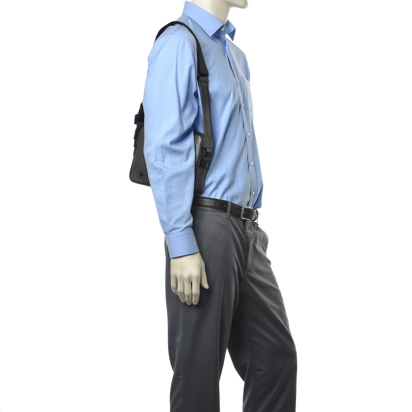 Taurillon Alpha Messenger Bag Dark Silver