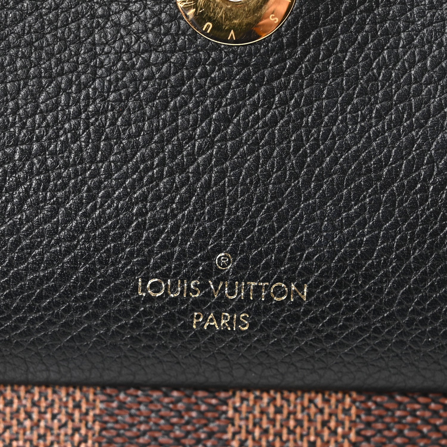 Louis Vuitton Damier Ebene Vavin Chain Wallet Black 11 of 17