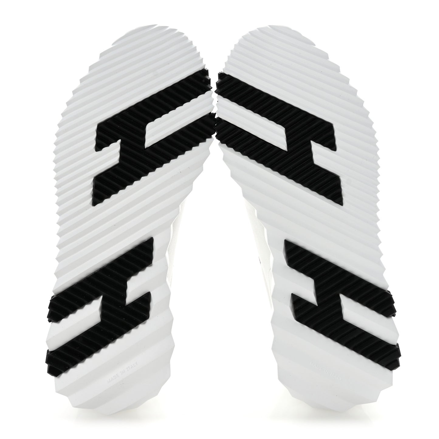 Calfskin Suede Goatskin Bouncing Sneakers 37 White