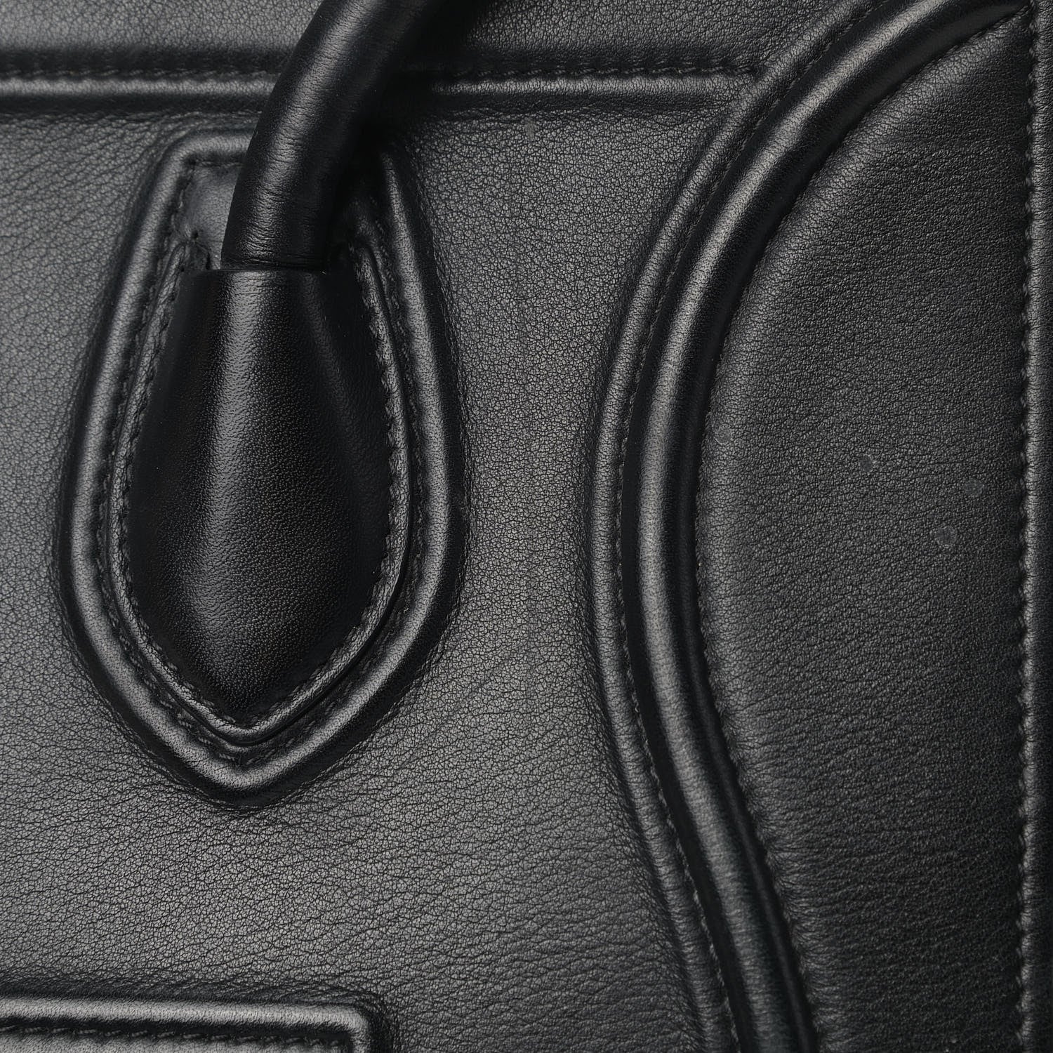 Celine Supple Calfskin Medium Phantom Luggage Black 8 of 12