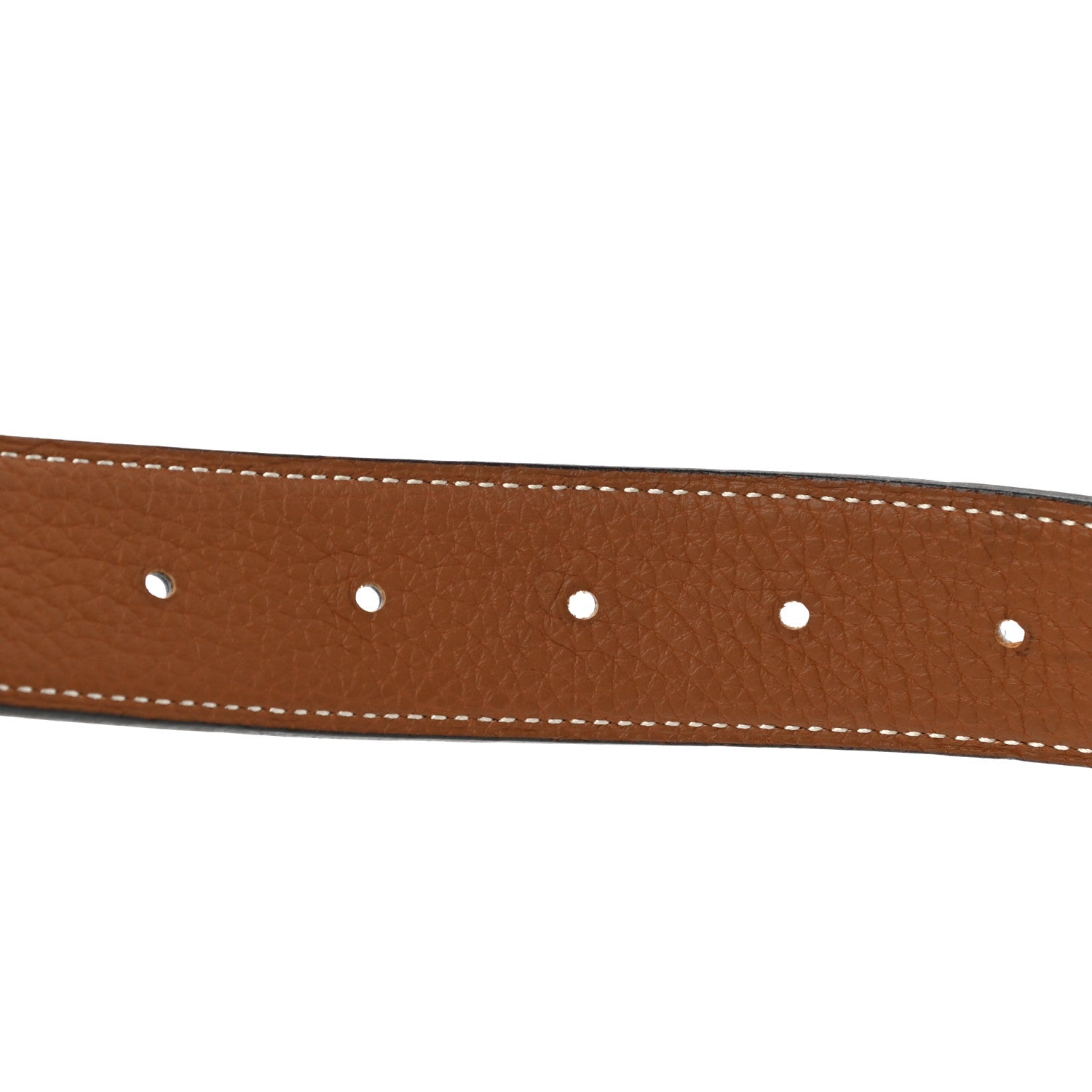 Hermes 135 Togo 32mm Martelee H Belt 85 Black Gold 3 of 5