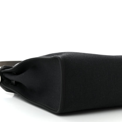 Hermes Military Toile Vache Hunter Herbag Zip PM 31 Black 10 of 13